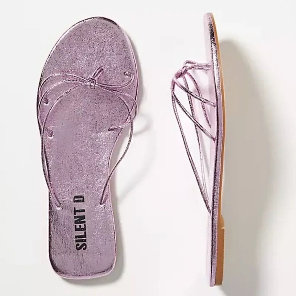 Silent D Pink Women’s Zolar Strappy Slide Sandals size 41